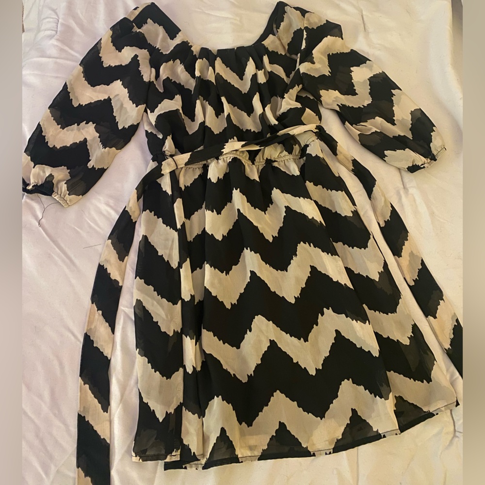 As U Wish brand Size S Black and white designed dress